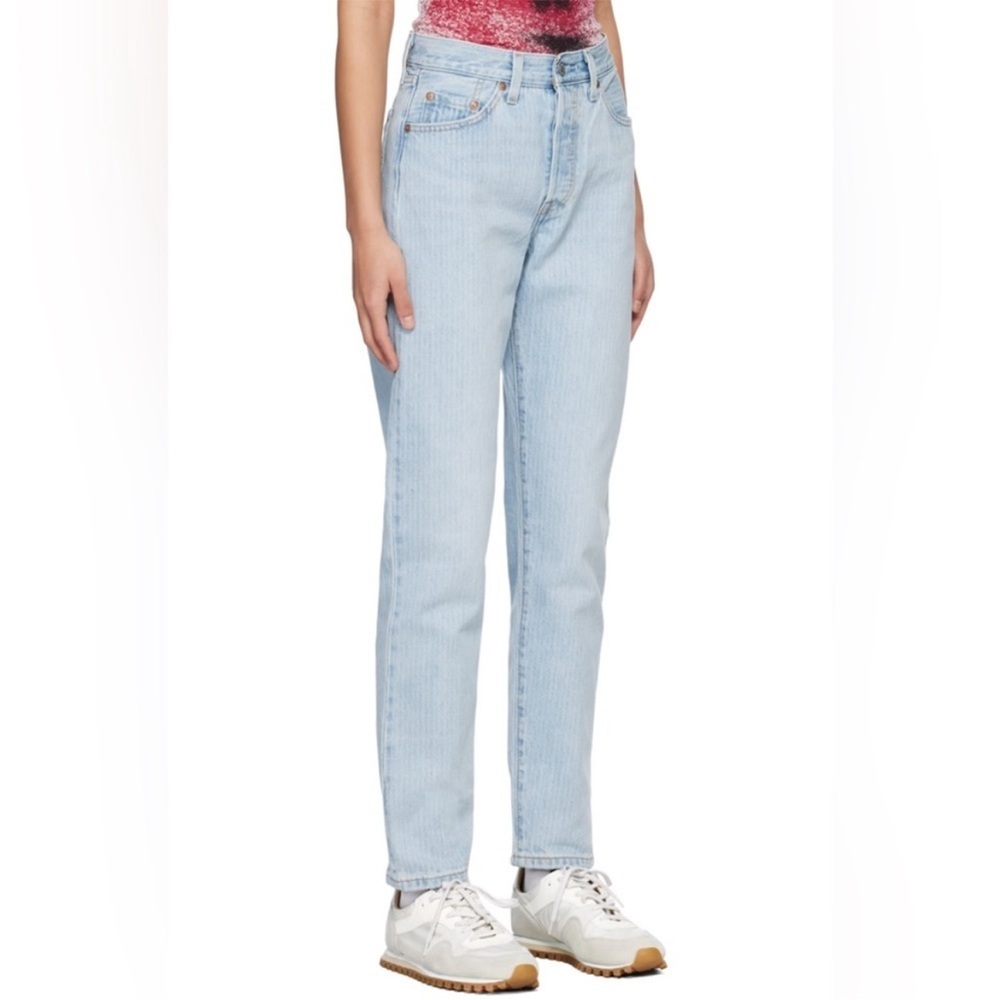 NWT LEVI'S Blue 501 ‘81 Jeans Linear Motion size 25x31 - Picture 2 of 10